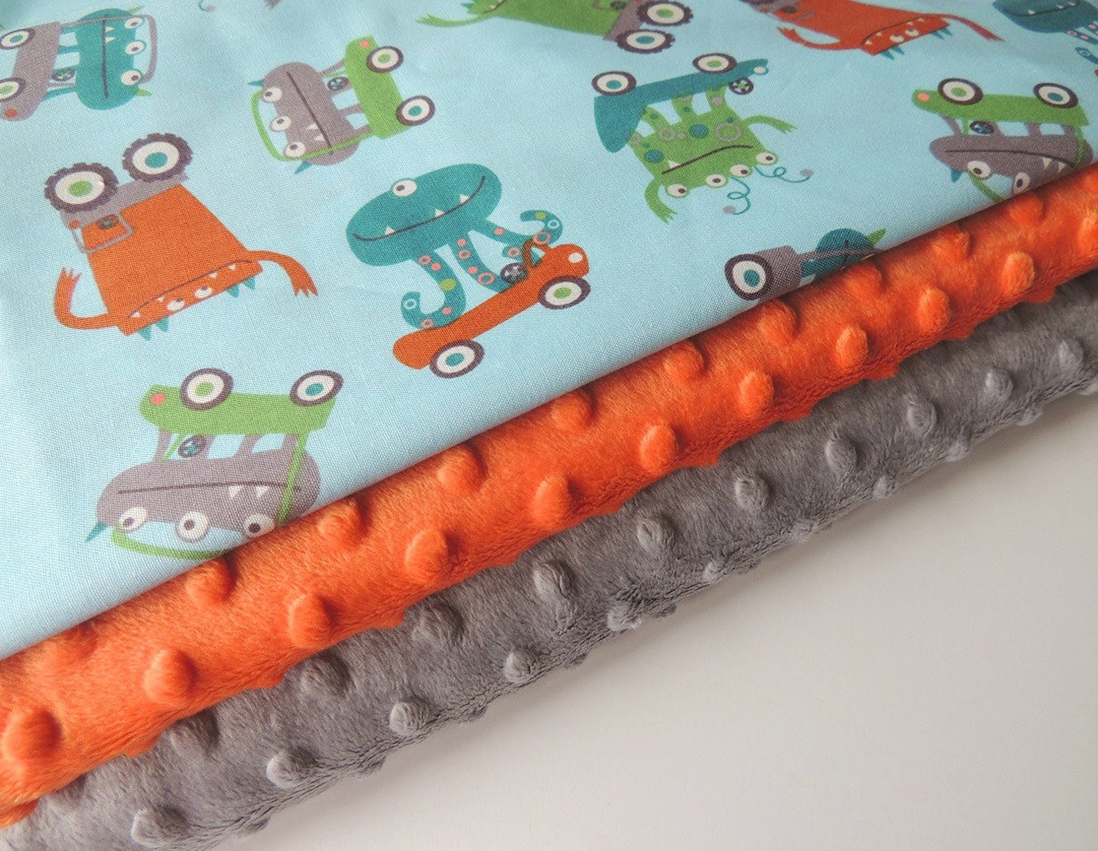 Monster Baby Blanket MADE TO ORDER Monster Minky Blanket Etsy