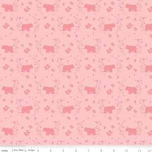 Strawberry Honey Collection - Bears Blush - Pink Bears - Bear Fabric - Quilt Back Fabric - Pink Quilting Fabric - Strawberry Fabric