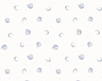 Twinkle Little Star - Buenas noches, Luna y Nube - Tela lunar - Tela - Telas Riley Blake - Tela infantil - Tela para guardería - Tela para bebé