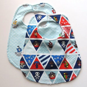 Anime Fleece Baby Bib Pirate 