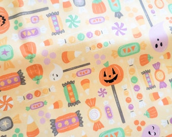 Halloween Fabric - Halloween Candy - Halloween Village - Halloween Fabric - Candy Fabric - Halloween Candy Fabric - PBS Fabrics - Paintbrush