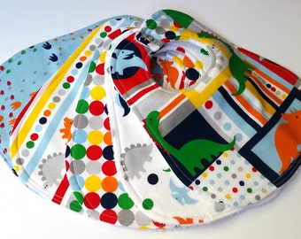 Dinosaur Baby Bibs - Dino Bibs - Terry Cloth Bibs - Toddler Bibs - Baby Bibs - Dinosaur Bibs - Primary Bibs - Dinosaur Baby