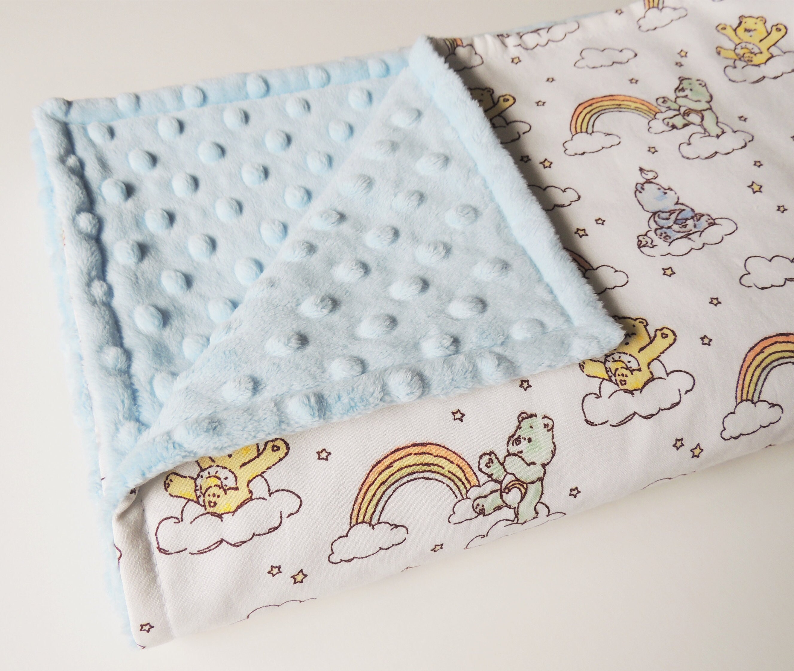 MADE TO ORDER Care Bear Baby Blanket Care Bears Gender Etsy