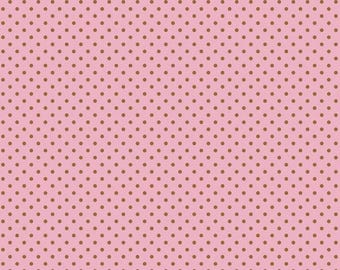 Pretty Kitty - Polka Dot Pink - Riley Blake Designs - Doodlebug - Cat Fabric - Kitty Fabric Fabric - Kitten Fabric - Pink and Brown Fabric