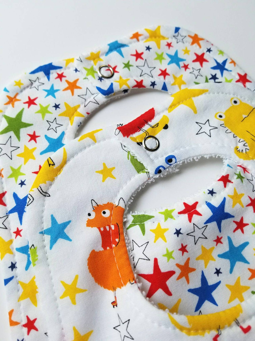 Monster Baby Bibs Baby Bibs Primary Color Bibs Monster Bibs Primary