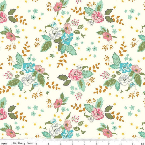 Vintage Floral Fabric - Etsy