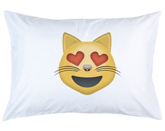 Cat pillow cases | Etsy Novelty Pillow cases with Expressions