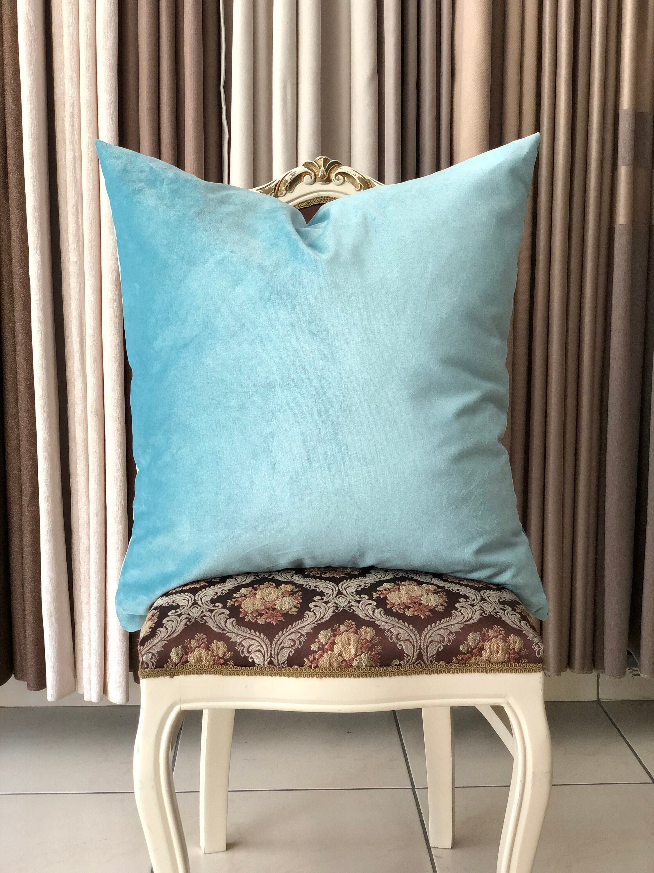Turquoise decorative pillows sale