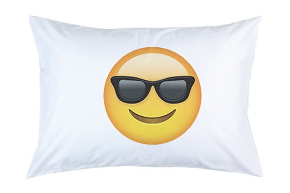 Sunglasses Emoji Pillow Case Kid's 