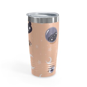 Witchy-beker met ring en kristalpatroon, 20 oz afbeelding 2