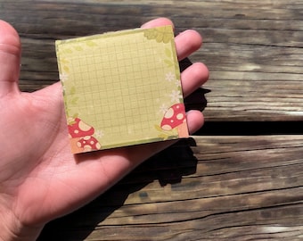Mushroom Dream Sticky Notes - 50 sheets