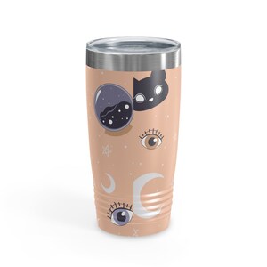Witchy-beker met ring en kristalpatroon, 20 oz afbeelding 4