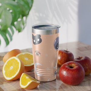 Witchy-beker met ring en kristalpatroon, 20 oz afbeelding 7