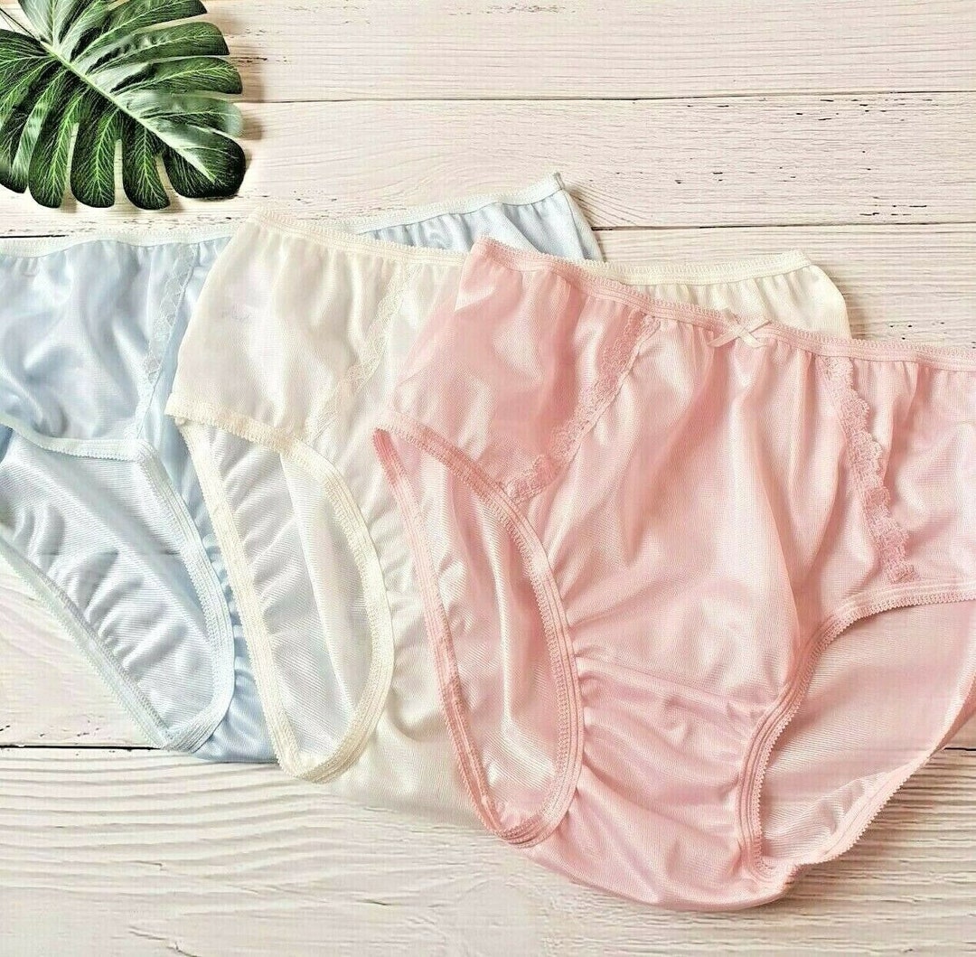 Nylon Panties Lace Trim Panties Comfy Panties Etsy