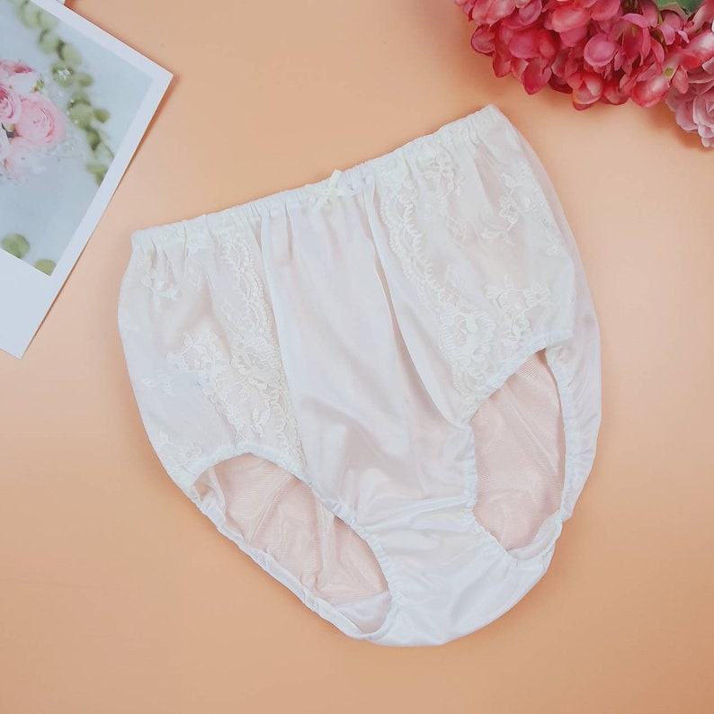 Vintage White Lace Nylon Panties High Quality Womens Bridal - Etsy