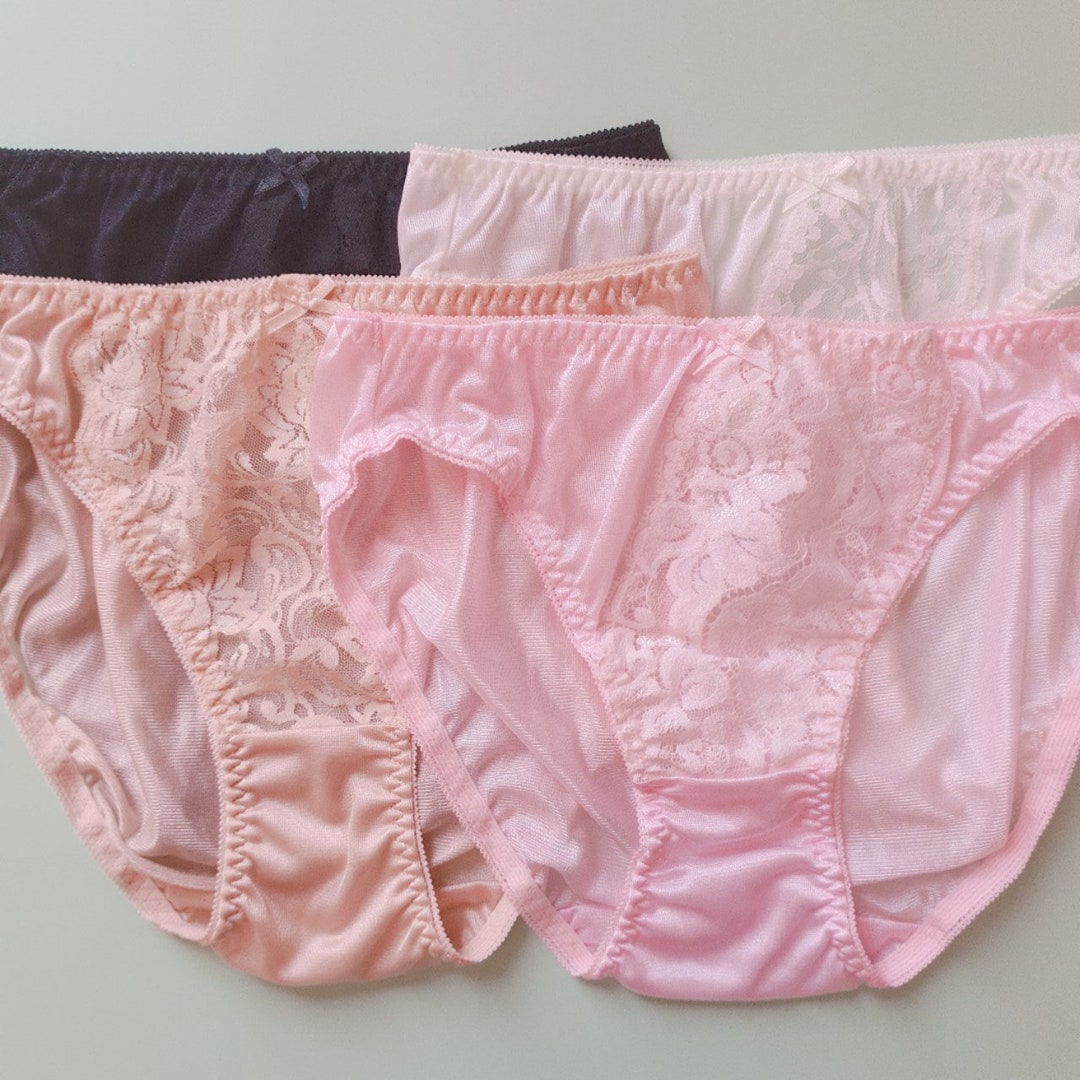 Nylon Panties Lace Trim Panties Comfy Panties Romantic Etsy