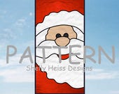 Santa Claus PATTERN for Stained Glass or Mosaic