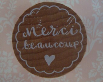 Royal Posthumus Woodies Merci Beaucoup Stamp