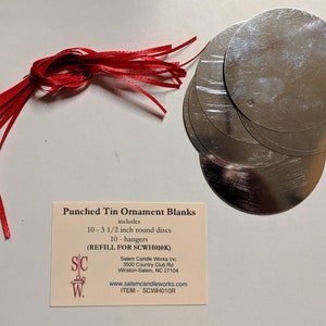 Punch Tin Ornament Blanks
