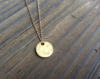 Gold pendant necklace | Etsy