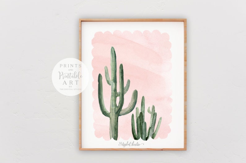 Decoración de vivero de llamas, estampados de llamas y cactus, arte de guardería para niñas, arte de pared de guardería IMPRIMIBLE, regalo de baby shower de llamas, conjunto de 4, 103 imagen 7