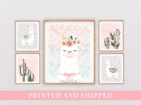 llama nursery wall decor