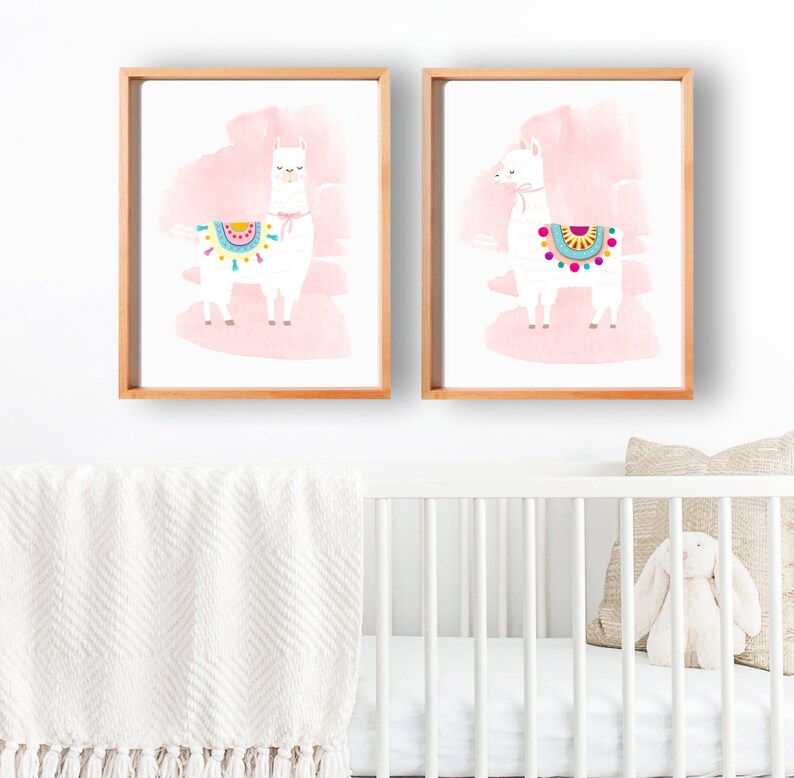 baby girl llama nursery