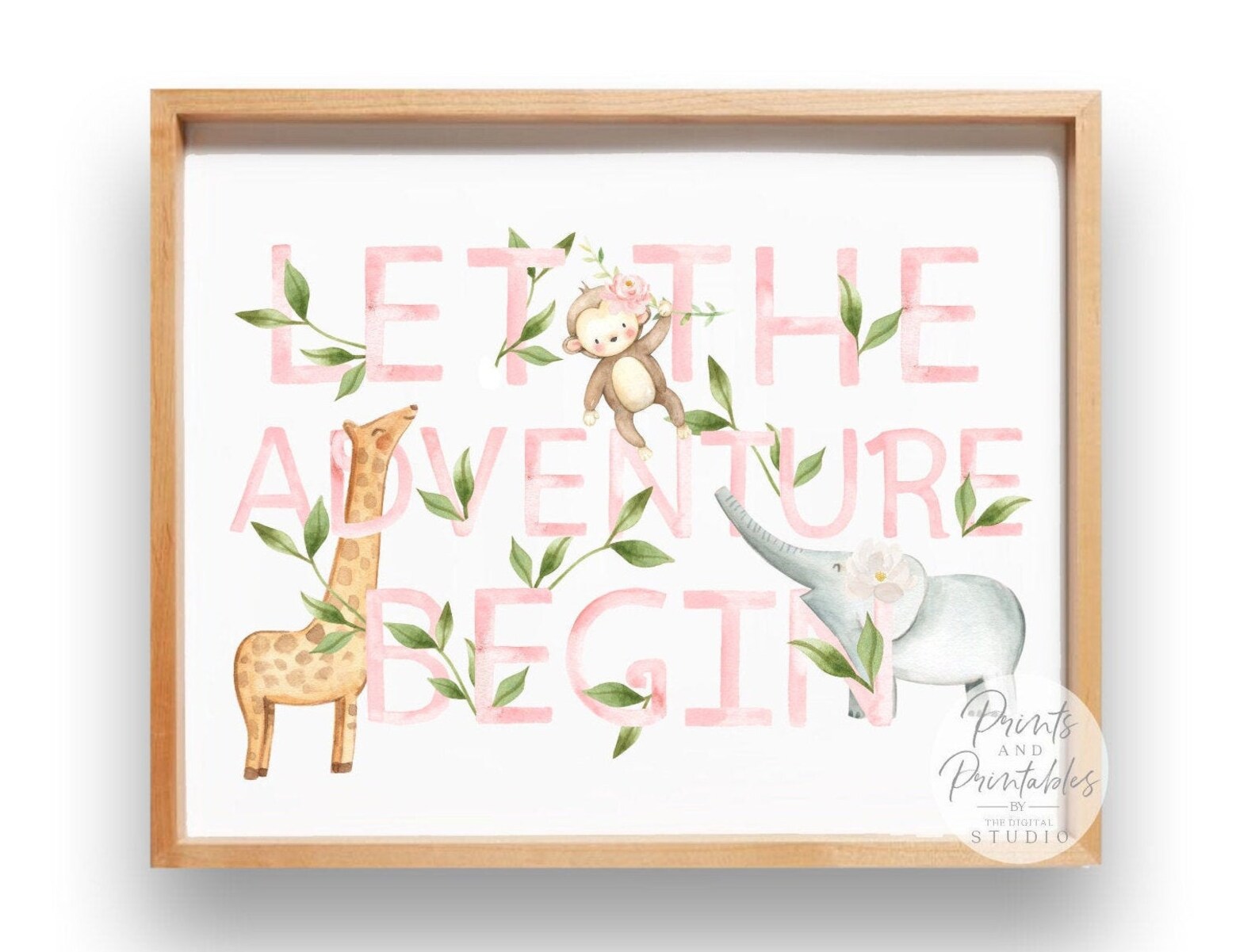 Girl Jungle Nursery Decor Safari Nursery Decor Girl Nursery Etsy