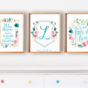 teal girl nursery