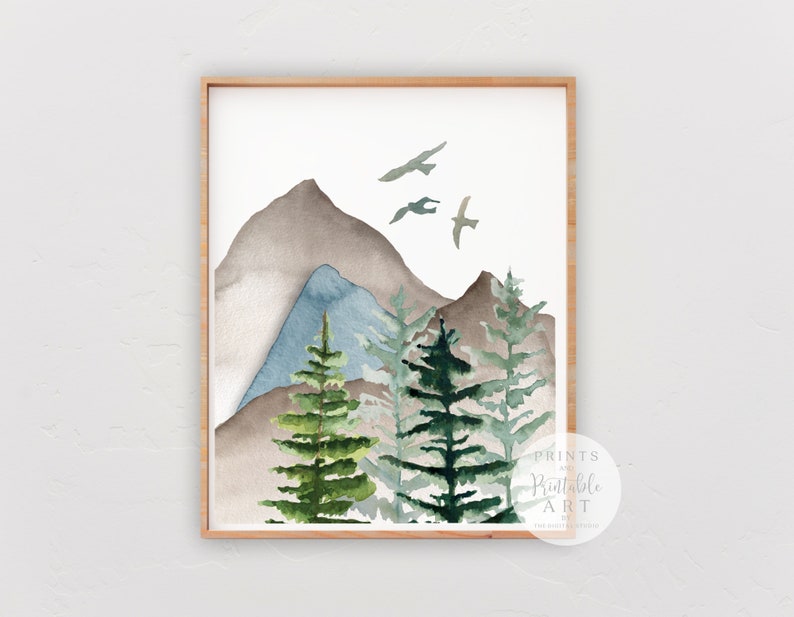 Boy Woodland Nursery Wall Decor Adventure Nursery Rustic Etsy