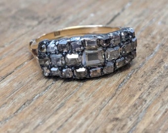 Georgian Diamond Ring, Table Cut Diamond Ring, Vintage Diamond Ring, Old Cut Diamond Ring, Antique Diamond Ring, Georgian Jewelry