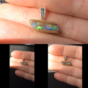 Australian Opal Necklace, Opal Pendant, Boho Jewelry, One of A Kind