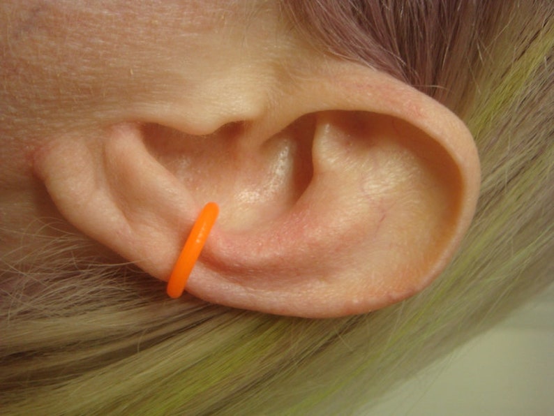 Neon Ear Cuff Neon Ear Cuff Set of 5 Hypoallergenic Earrings Rainbow Earrings Body Jewelry