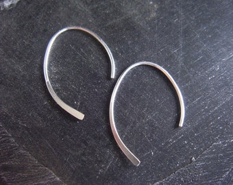 Sterling Silver Threader Earrings Minimalist Jewelry Modern Jewelry