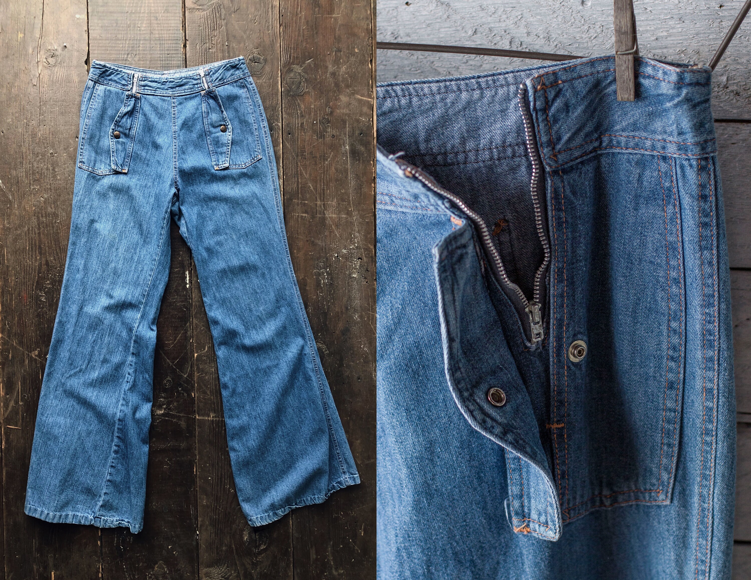 bottom flare jeans