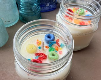 Mason Jar soy hidden sea glass candles in assorted scents