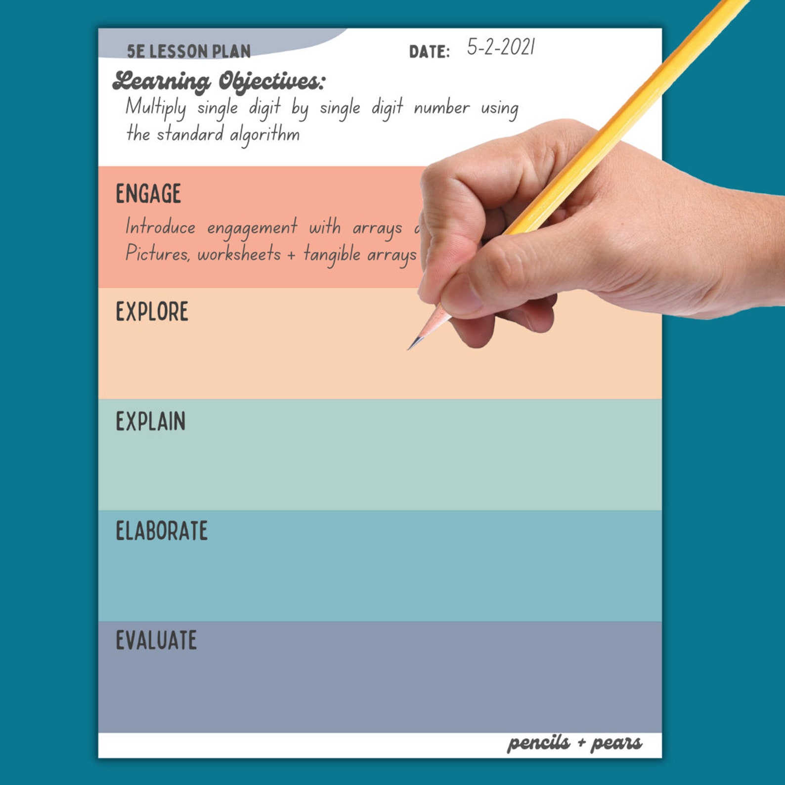 5e-lesson-plan-blank-template-for-teachers-modern-and-chic-etsy-uk