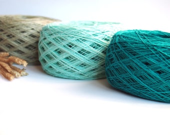 3 Balls Linen Yarn, High Quality, Linen Yarn For Crochet, Knitting, 300 g/ 10.5 oz