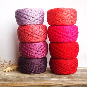 8 Balls Natural Linen Yarn, High Quality, Linen Yarn For Crochet, Knitting, 400 gr/ 14 oz image 1