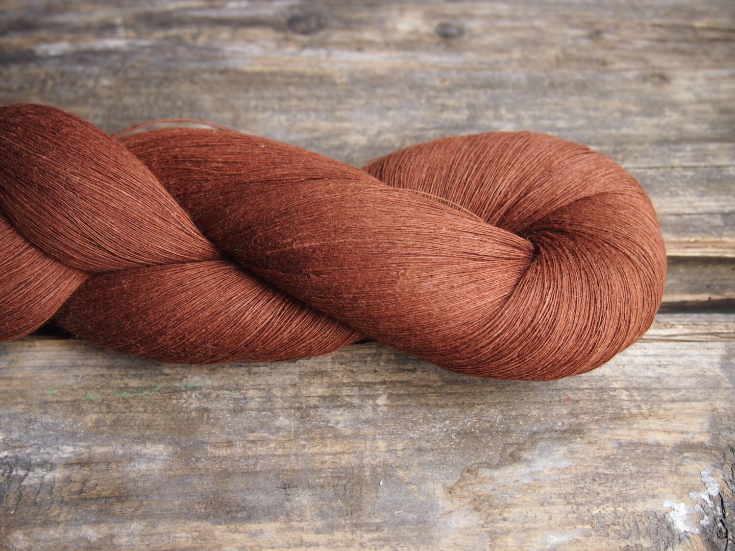 Natural Linen Yarn Dark Rust High Quality Linen Yarn For Etsy