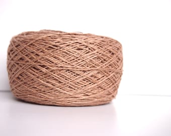 SAND Linen Yarn Color, #083 Linen Yarn, High Quality, Linen Yarn For Crochet, Knitting, 100 g/ 3.5oz, 3 ply