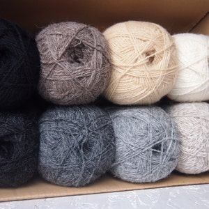 8 Balls Wool Yarn, Wool for knitting, crochet,100% wool, Lithuanian Wool Yarn