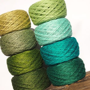 8 Balls Natural Linen Yarn, High Quality, Linen Yarn For Crochet, Knitting, 400 gr/ 14 oz