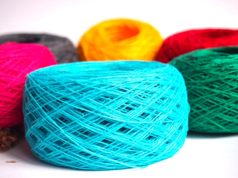 6 Balls Natural Linen Yarn Linen Yarn For Crochet Knitting High Quality
