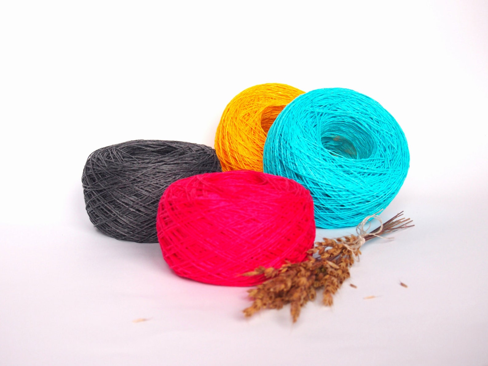 4 Balls Natural Linen Yarn High Quality Linen Yarn for Etsy