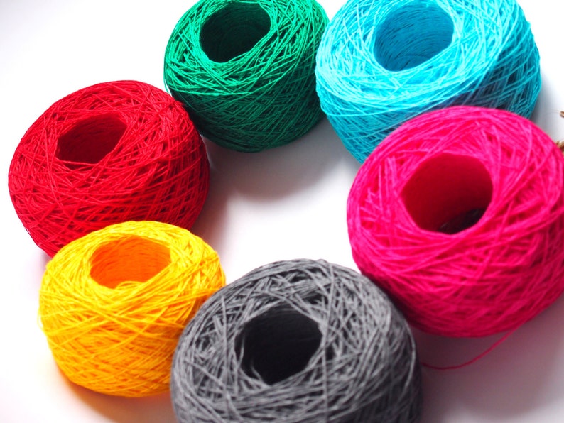 6 Balls Natural Linen Yarn Linen Yarn For Crochet Knitting High Quality