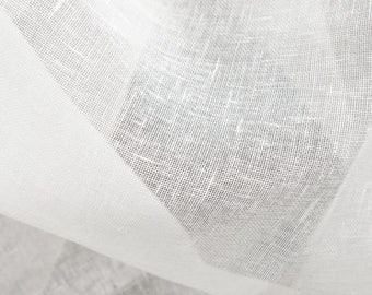 2,2 yards, 100% White off or Bright white Linen Fabric, Linen Fabric For Any Your Project, High Quality Linen Fabric