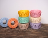 8 Balls Natural Pastel Linen Yarn Colors, High Quality, Linen Yarn For Crochet, Knitting, 400 gr/ 14 oz