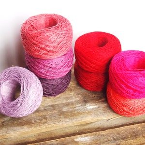8 Balls Natural Linen Yarn, High Quality, Linen Yarn For Crochet, Knitting, 400 gr/ 14 oz image 4