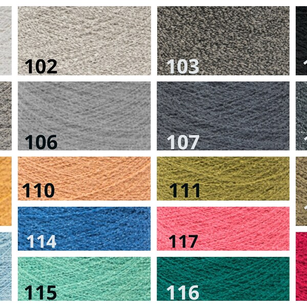 NOVITÀ - 18 colori di filato 100% BOUCLE LINEN per uncinetto, lavoro a maglia, tessitura 100 g / 3,5 oz